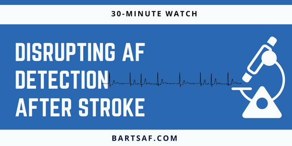 Disrupting AF detection after stroke