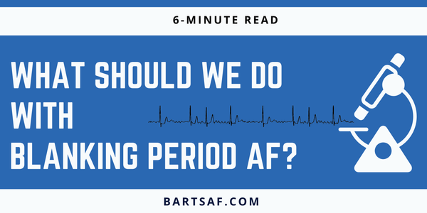 What should we do with AF in the blanking period?